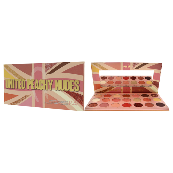 United Peachy Nudes 21 Pressed Pigment and Shadows Palette Rude Cosmetics 0.74oz - Picture 4 of 4